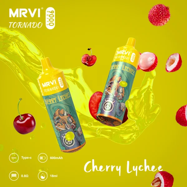 MRVI Tornado 9000 Puffs 2% 3% 5% Low Nicotine Rechargeable Disposable Vapes Pen Bulk Buy Wholesale - WINGVAPE - 9