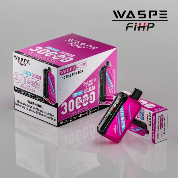 WASPE FIHP 30000 Puffs Dual Mesh 0% 2% 5% LED-ekraan Madala nikotiinisisaldusega Laetav ühekordne Vapes Pliiats hulgimüük - WINGVAPE - 10