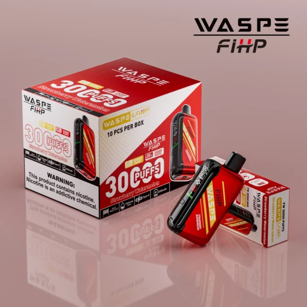WASPE FIHP 30000 Puffs Dual Mesh 0% 2% 5% LED-ekraan Madala nikotiinisisaldusega Laetav ühekordne Vapes Pliiats hulgimüük - WINGVAPE - 9