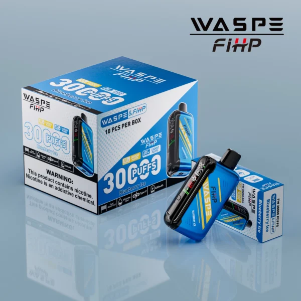 WASPE FIHP 30000 Puffs Dual Mesh 0% 2% 5% LED-ekraan Madala nikotiinisisaldusega laetav ühekordne Vapes Pen hulgimüük - WINGVAPE - 7