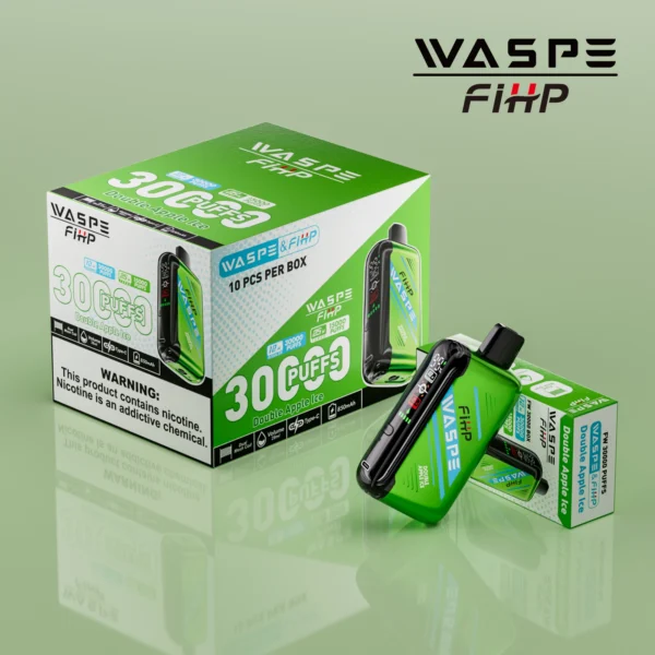 WASPE FIHP 30000 Puffs Dual Mesh 0% 2% 5% LED-ekraan Madala nikotiinisisaldusega Laetav ühekordne Vapes Pliiats hulgimüük - WINGVAPE - 8