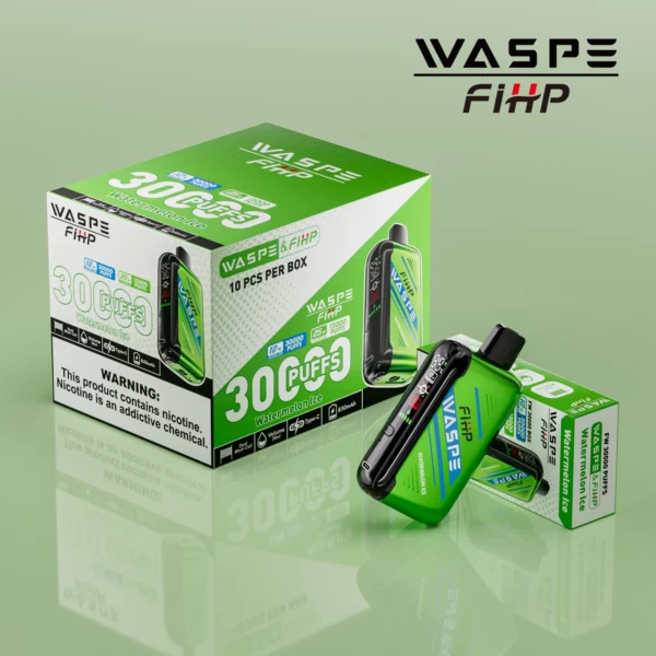 WASPE FIHP 30000 Puffs Dual Mesh 0% 2% 5% LED-ekraan Madala nikotiinisisaldusega Laetav ühekordne Vapes Pliiats Hulgi - WINGVAPE - 3