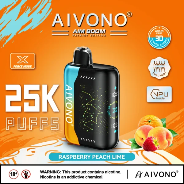 AIVONO AIM BOOM 25000 Puffs Διπλό Διχτυωτό Ψηφιακή Οθόνη 0% 2% 3% 5% Επαναφορτιζόμενη χαμηλής περιεκτικότητας σε νικοτίνη στυλό Vapes Μαζική Αγορά Χονδρικής - WINGVAPE - 3