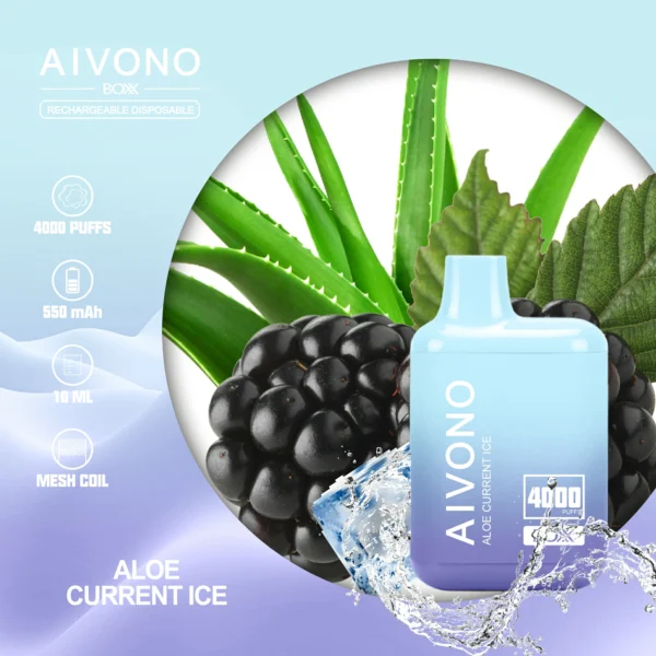 AIVONO AIM BOXX 4000 Puffs 0% 2% 5% Low Nicotine Rechargeable Disposable Vapes Pen Bulk Buy Wholesale - WINGVAPE - 7