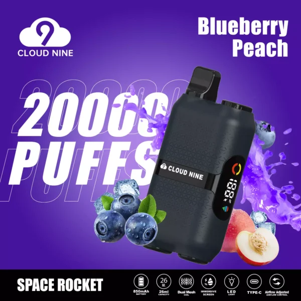 CLOUD NINE D33 20000 Puffs Écran immersif à double maille 5% Stylo à vape jetable rechargeable à faible teneur en nicotine Acheter en gros - WINGVAPE - 3