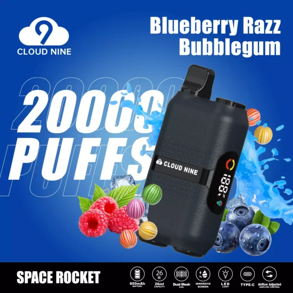 CLOUD NINE D33 20000 Puffs Écran immersif à double maille 5% Stylo à vape jetable rechargeable à faible teneur en nicotine en vrac Acheter en gros - WINGVAPE - 5