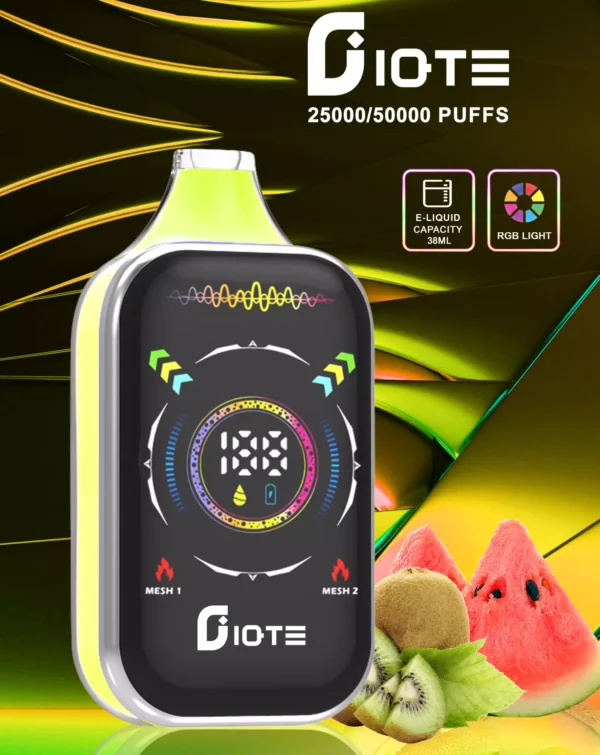 IQTE 50000 Puffs Dual Mesh RGB fuld skærm 0% 2% 5% Genopladelige engangsvapespen med lav nikotinindhold Bulk Køb Engros - WINGVAPE - 4