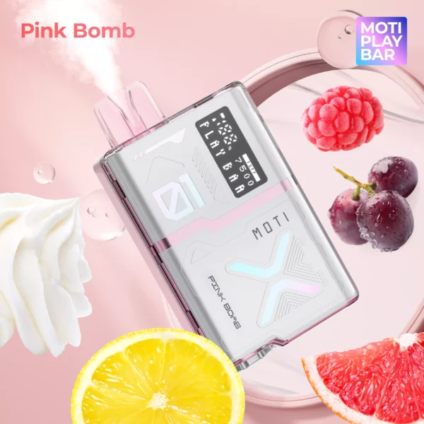 MOTI Play Bar 7500 Puffs Crystal Digital Screen 5% Low Nicotine Rechargeable Disposable Vapes Pen Bulk Buy Wholesale - WINGVAPE - 2