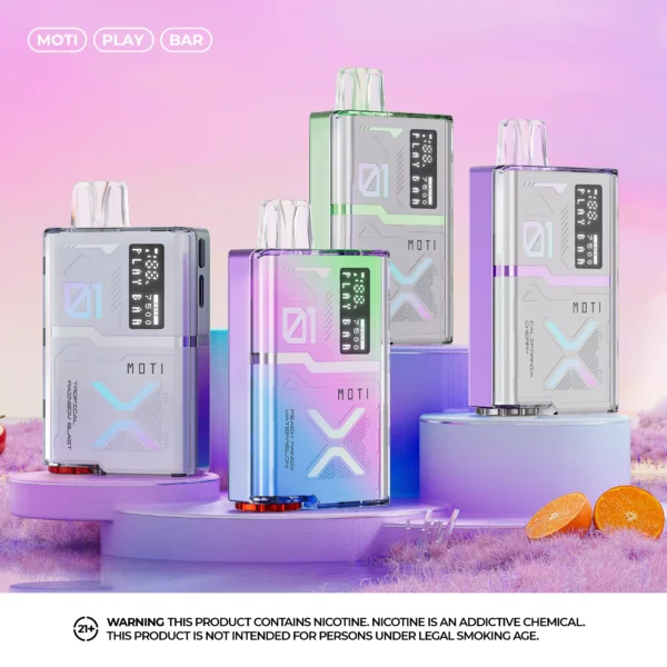 MOTI Play Bar 7500 Puffs Crystal Digital Screen 5% Low Nicotine Rechargeable Disposable Vapes Pen Bulk Buy Wholesale - WINGVAPE - 16