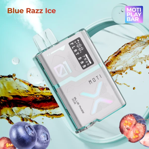 MOTI Play Bar 7500 Puffs Crystal Digital Screen 5% Low Nicotine Rechargeable Disposable Vapes Pen Bulk Buy Wholesale - WINGVAPE - 5