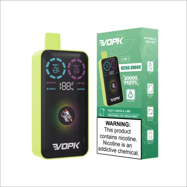VOPK ULTRA 30000 Puffs Double Flavour Dual Mesh Digital Screen 2% Low Nicotine Rechargeable Disposable Vapes Pen Bulk Buy Wholesale - WINGVAPE - 8